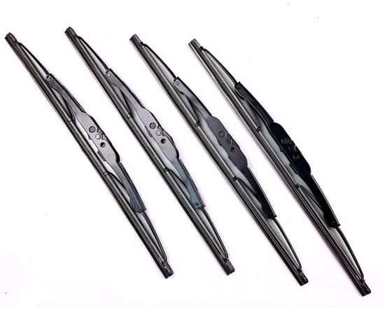 2 Stück traditioneller Metallrahmen mit U-Haken-Scheibenwischerblatt